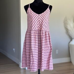 Anthropologie Amadi Pink Combo Summer Dress
